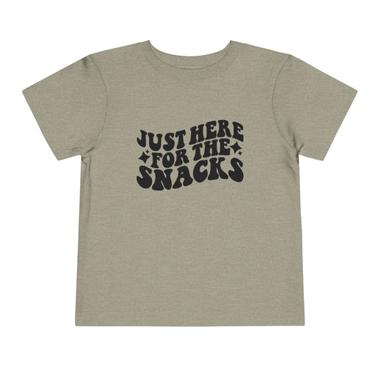 Just Here for the Snacks Toddler Tee